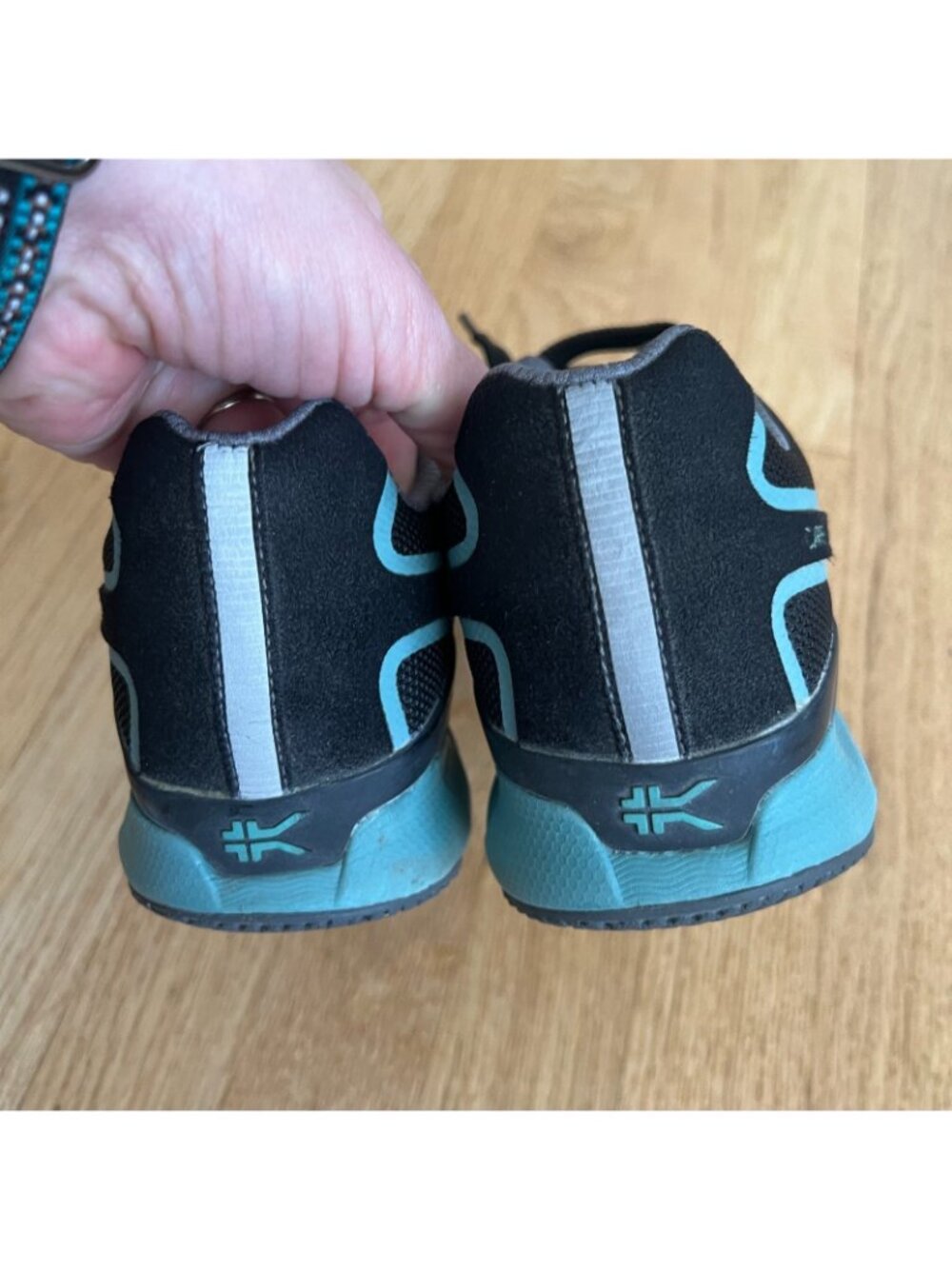 Kuru Carrera Women's Comfort Walking Athletic Shoes Black Teal Size 8 - Picture 7 of 10